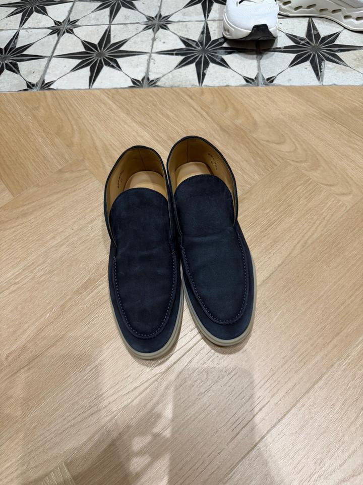 Loro Piana Мужские замшевые мокасины