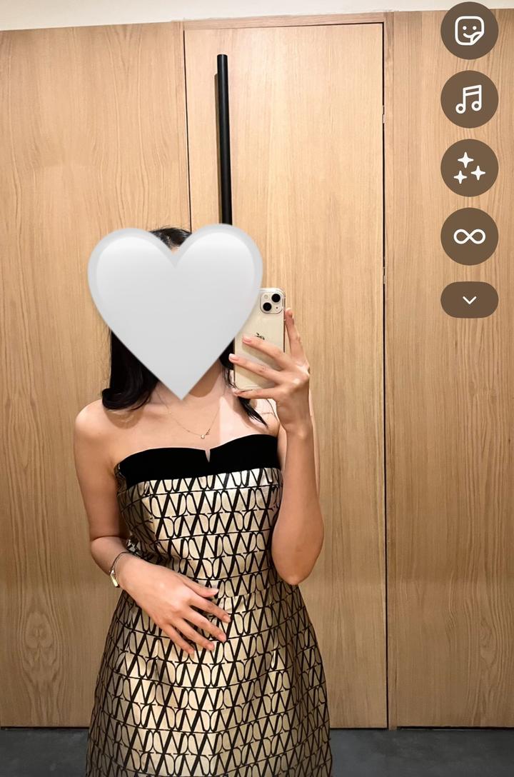 Valentino Платье бандо миди