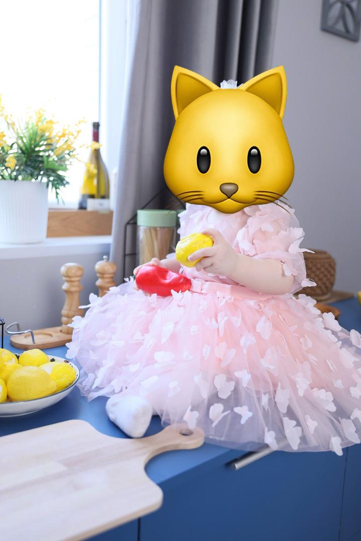 Детское платье с бабочками