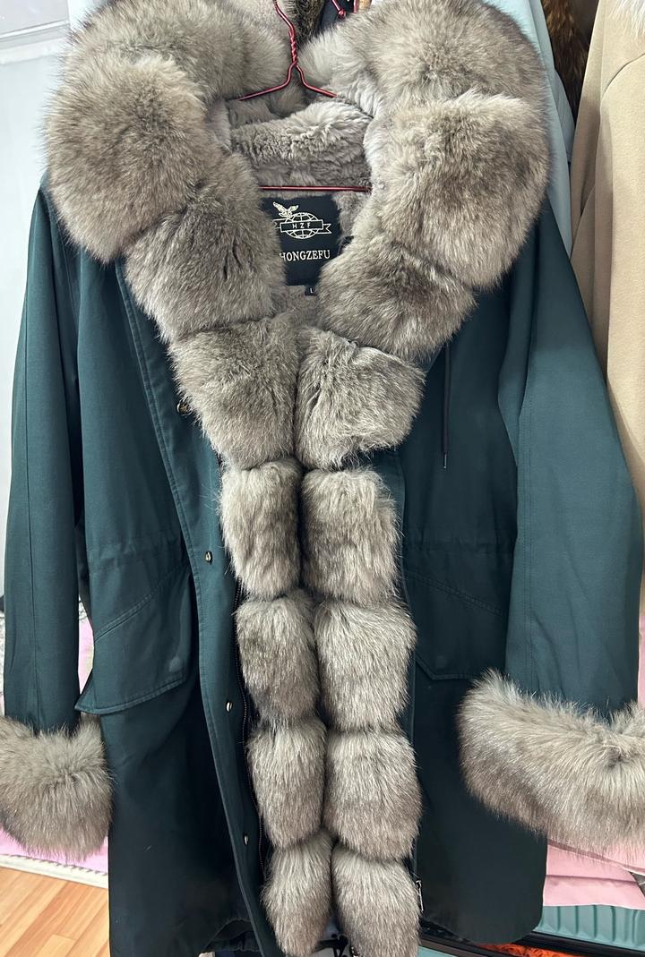 Парка с меховой отделкой