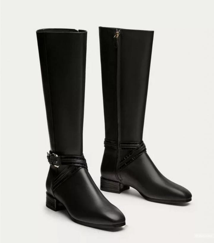 Massimo Dutti Женские кожаные сапоги