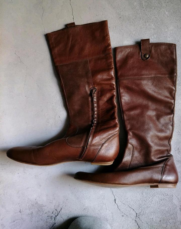 Massimo Dutti Сапоги кожаные