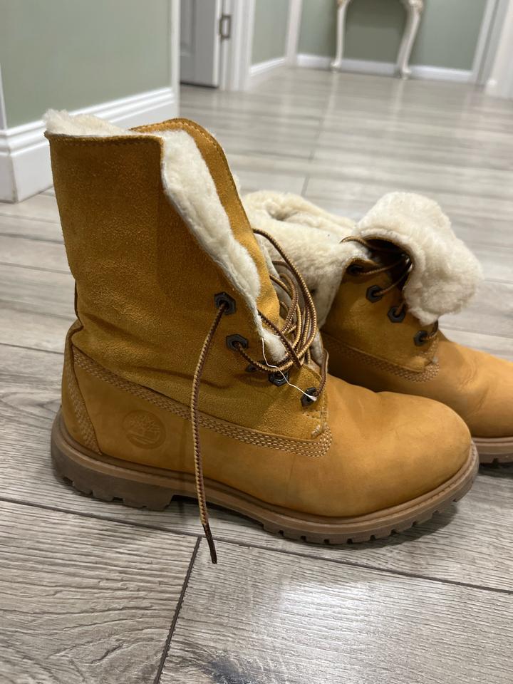 Женские ботинки Timberland с мехом