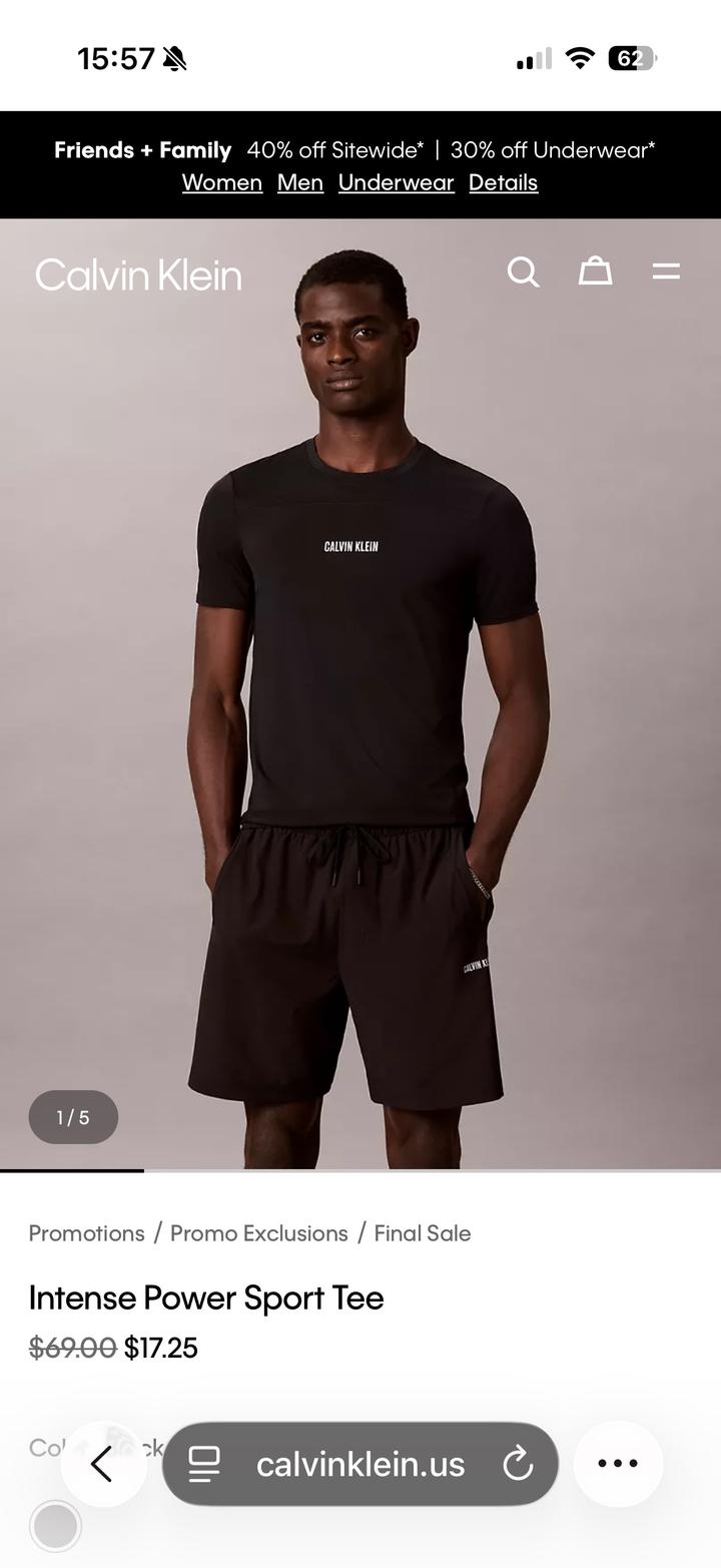 Спортивная футболка Calvin Klein