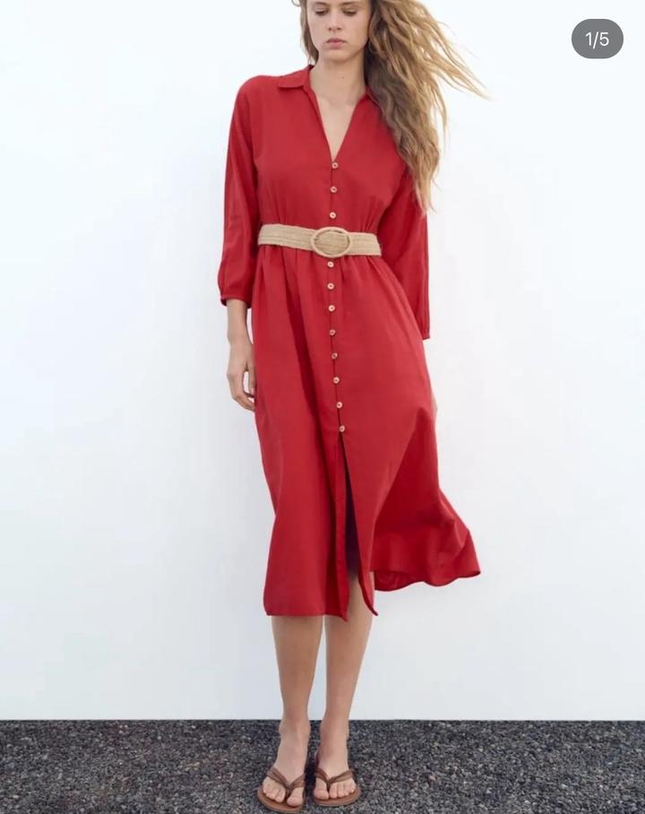 Платье ZARA лен