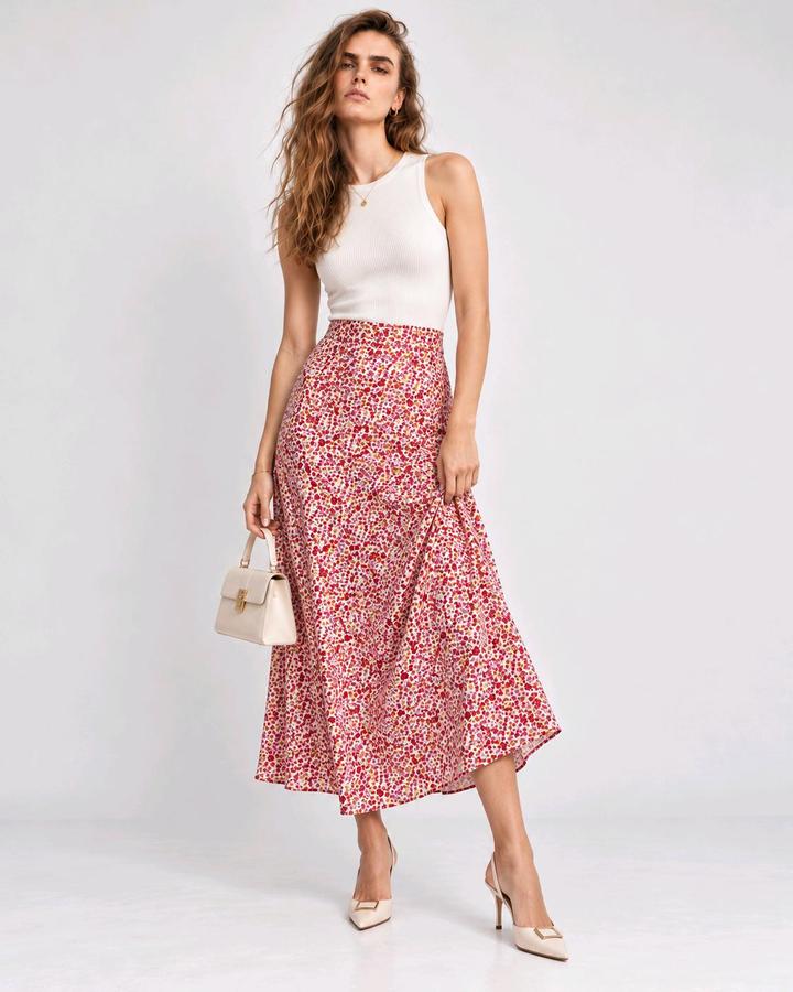 Atelier Luxe Романтичная юбка в мелкий цветочек | Vintage Floral