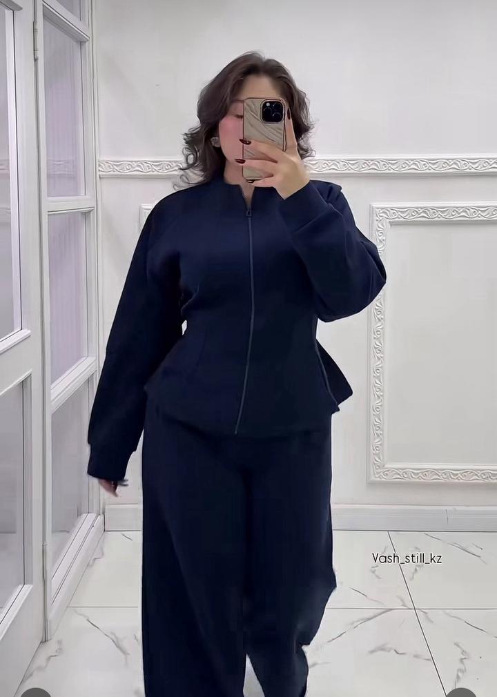 спортивный костюм плюс сайз приталенный