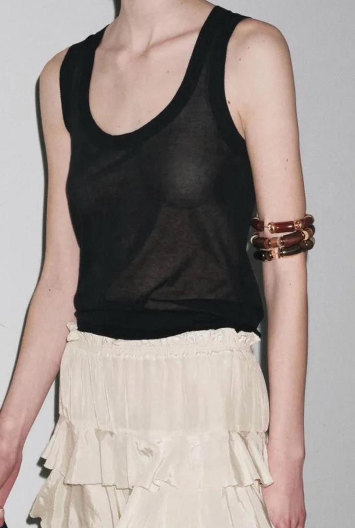 Zara Топ из тонкого трикотажа