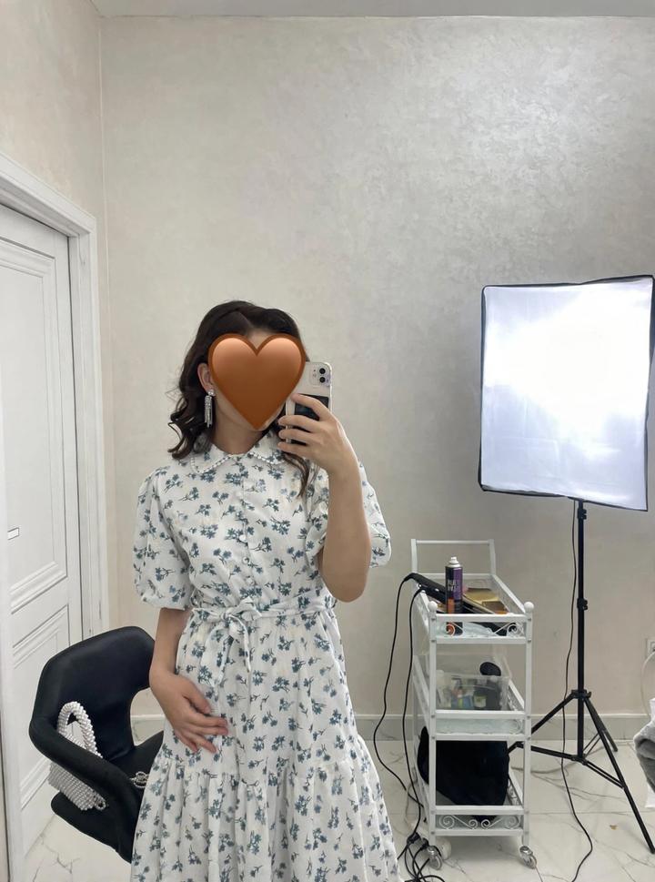 Платье с цветочным принтом