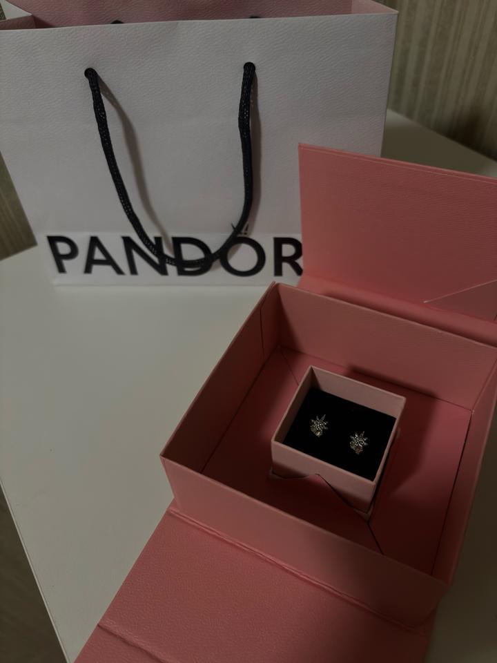 Серьги пусеты Pandora Полярная звезда