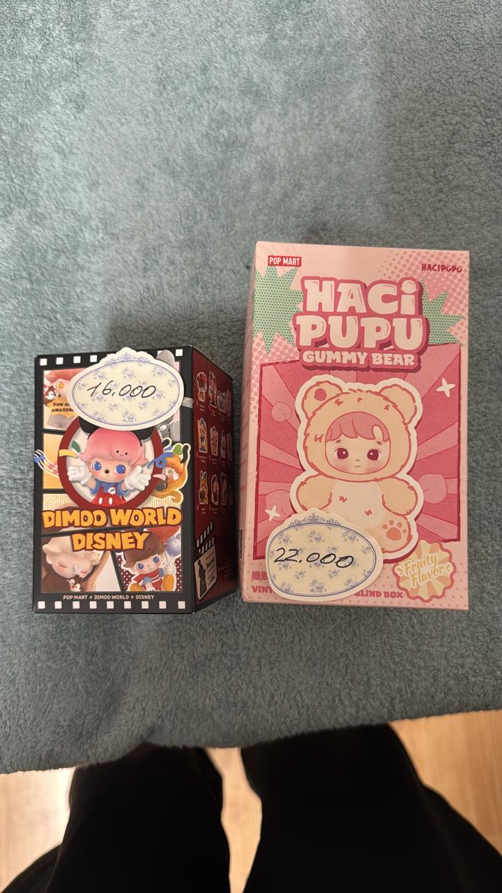 POP MART Игрушки брелоки Dimoo world Disney и Haci Pupi Gammy Bears. Новые в упаковке.