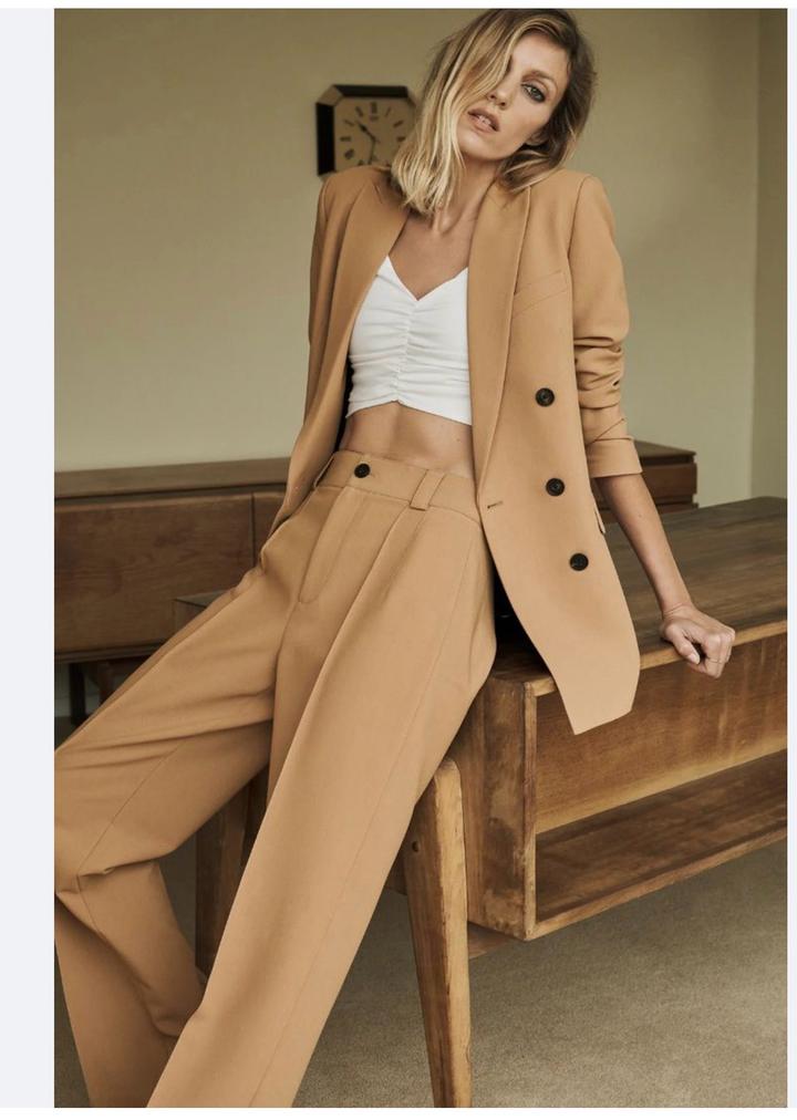 Двубортный пиджак Zara с брюками