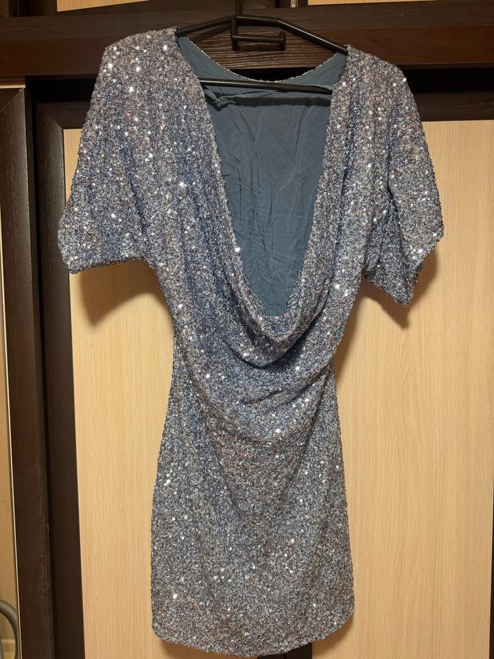 ZARA платье с пайетками
