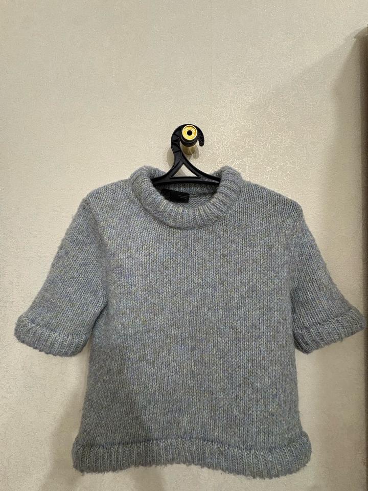 Zara Вязаный джемпер с коротким рукавом