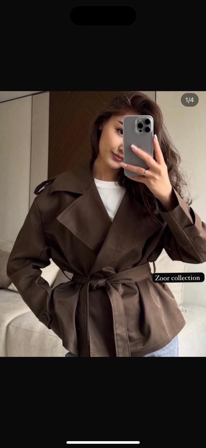 Zara Укороченный тренч