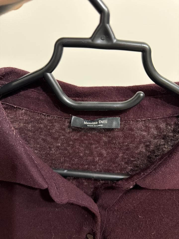 Поло Massimo Dutti бордовое