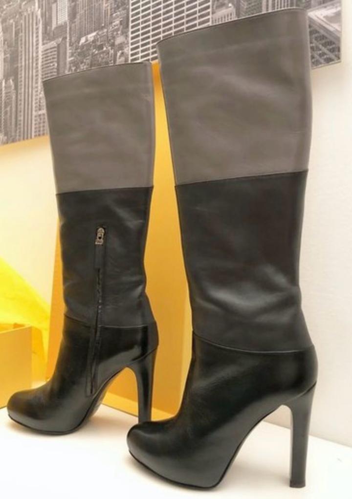 Кожаные Сапоги Fendi