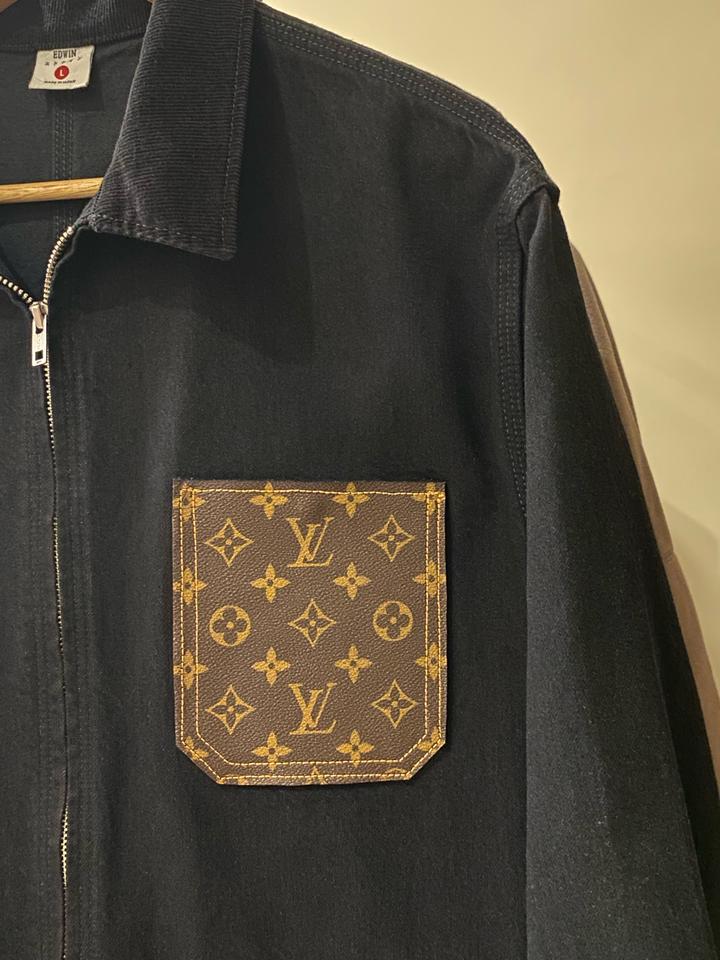 EDWIN джинсовая куртка custom Louis Vuitton /размер L / made in Japan