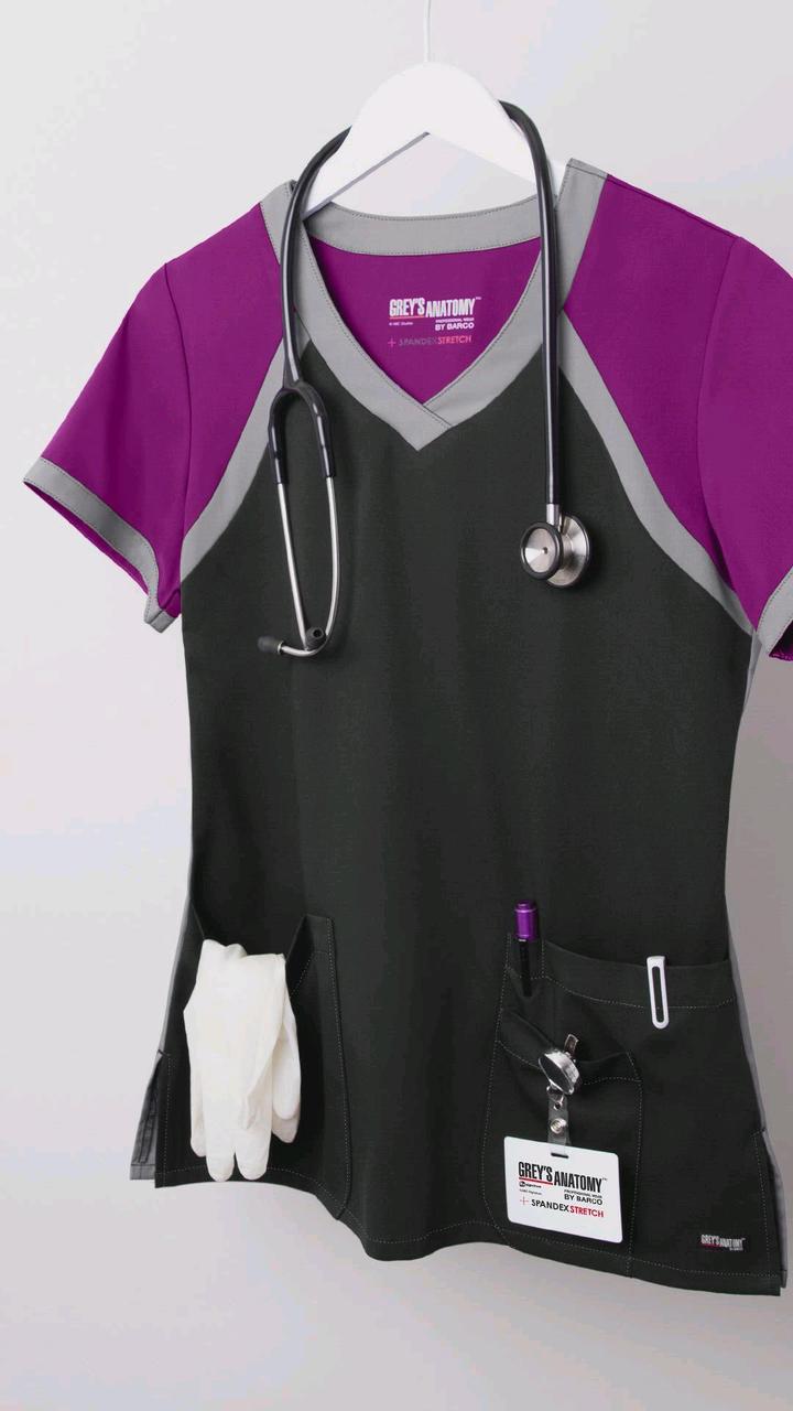 Топ медицинский Grey’s Anatomy by Barco Spandex Stretch