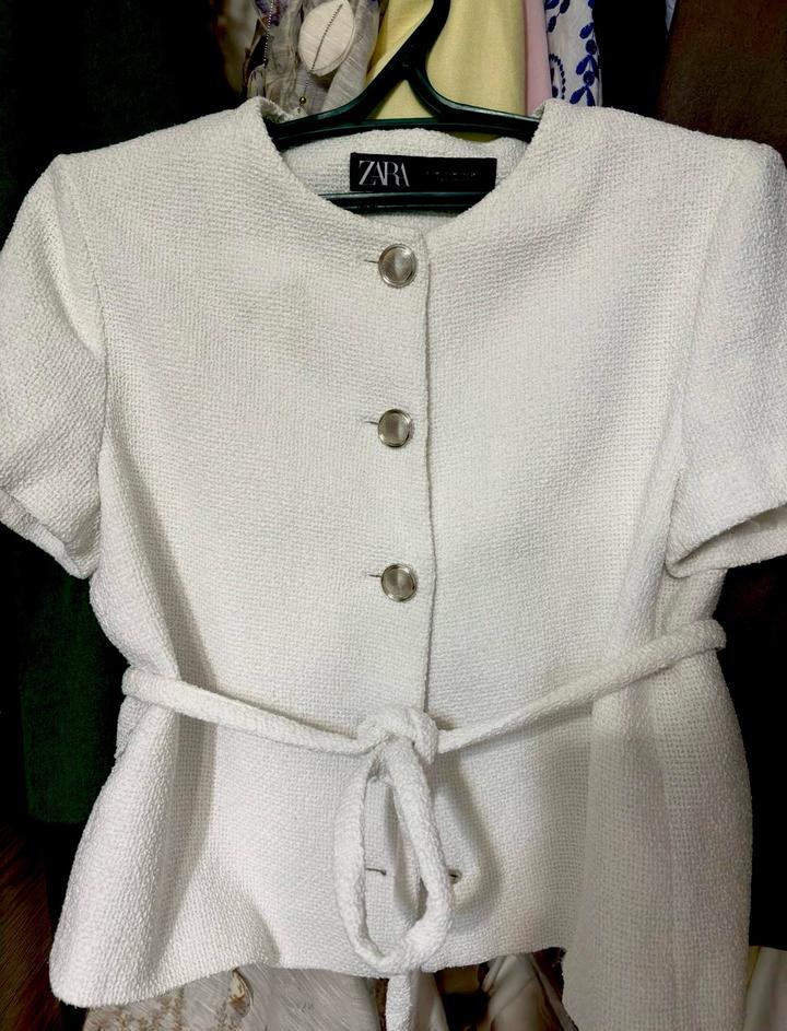 Жакет ZARA белый