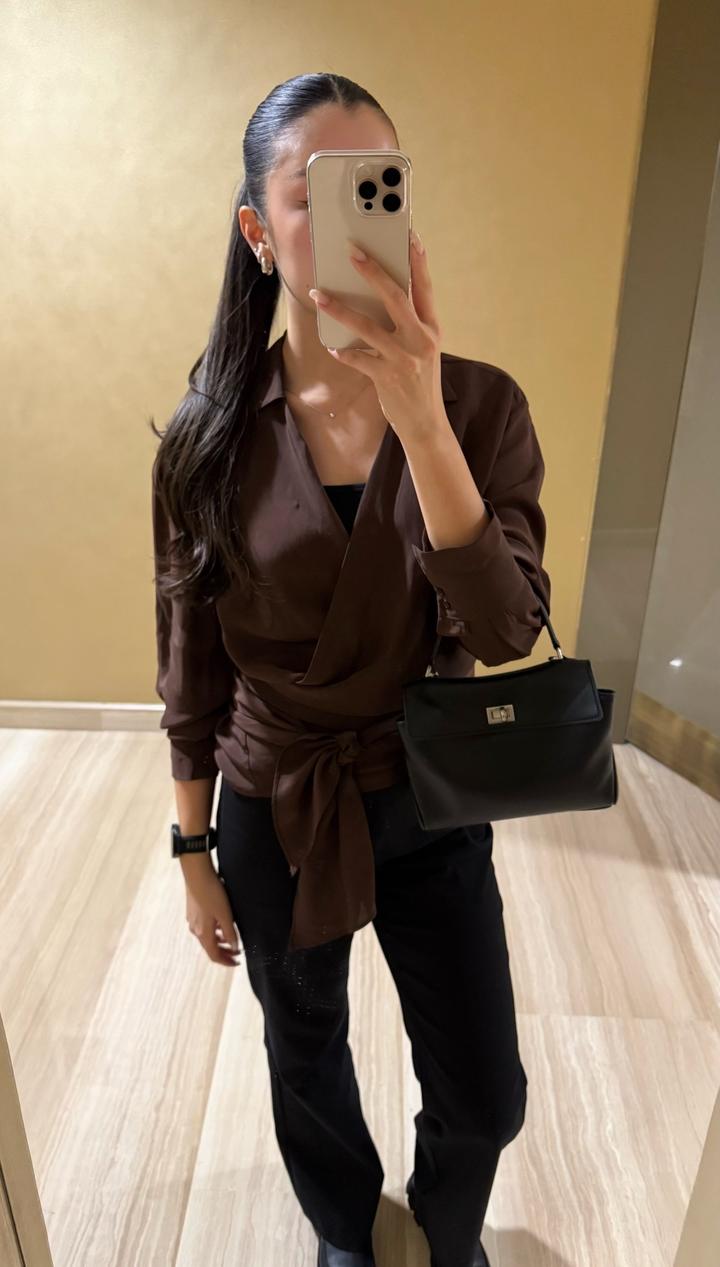 Блузка ZARA на запах