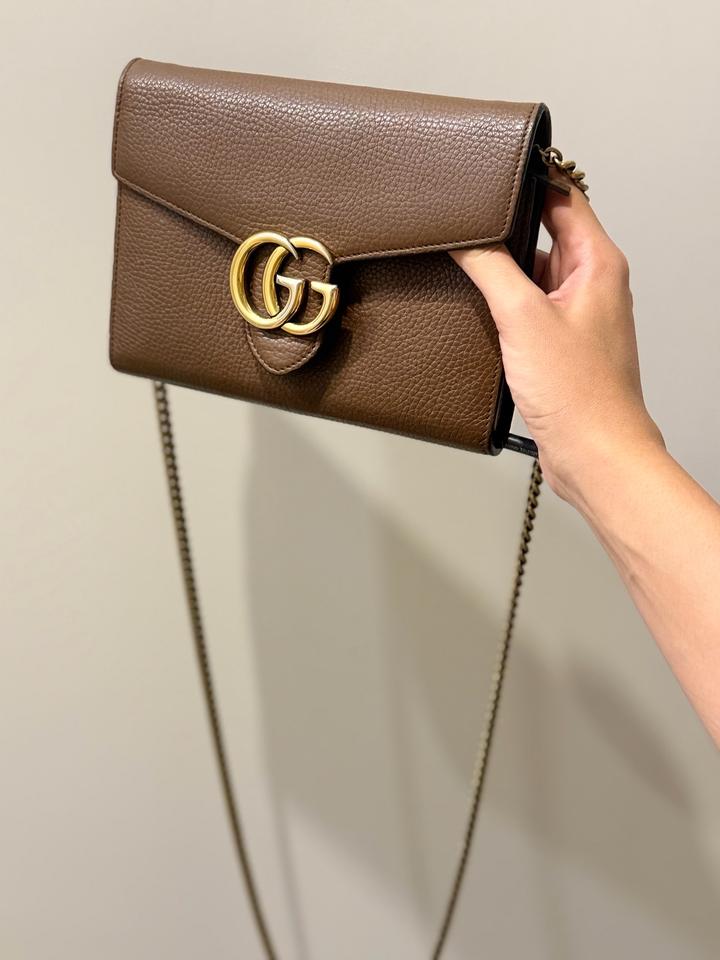 Оригинал Gucci GG Marmont Chain Wallet
