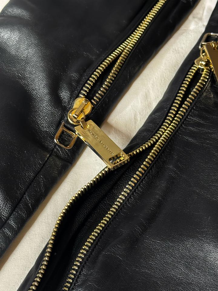 Перчатки Elisabetta Franchi кожаные длинные Италия