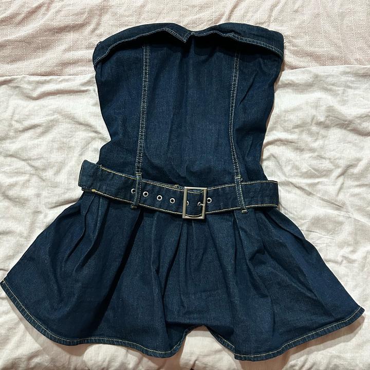 Джинсовое платье BERSHKA