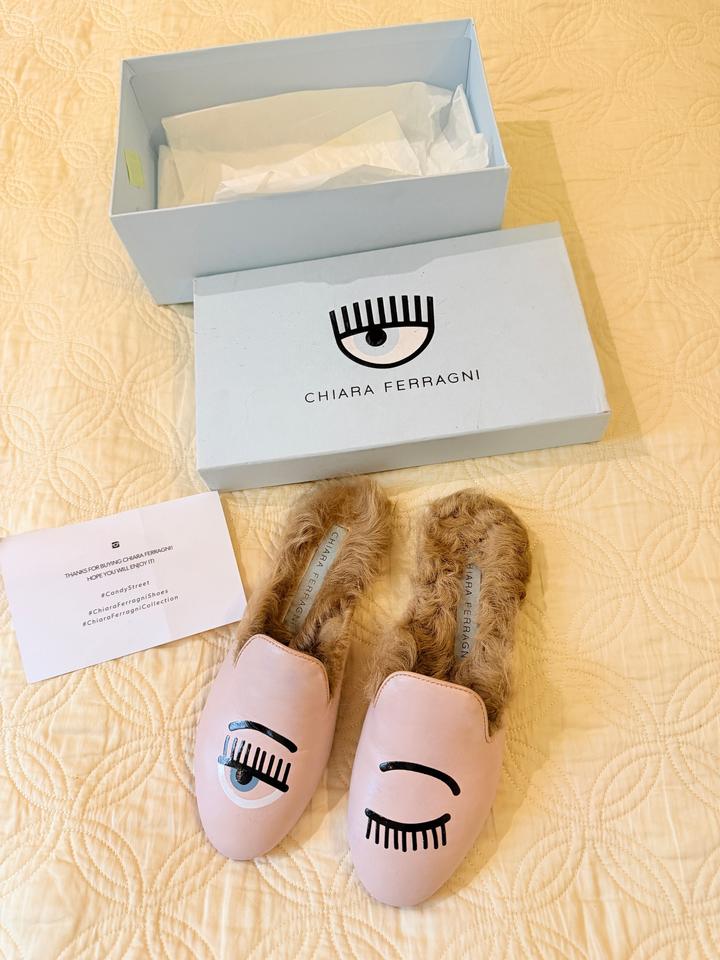 Мюли Chiara Ferragni с мехом