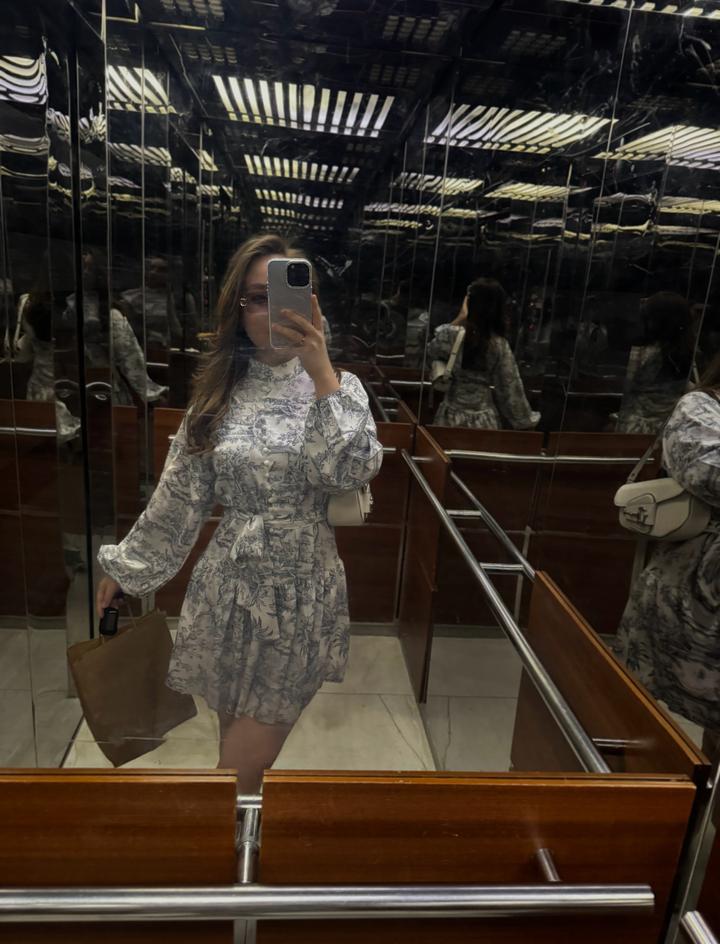 Платье с принтом туаль де жуи