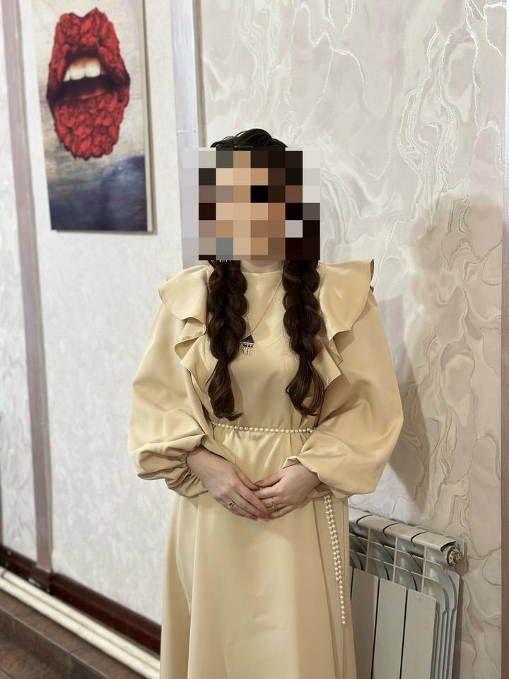 Платье с оборками