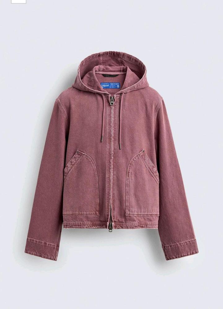 Новая джинсовая куртка-худи ZARA DNWR (Размер XL)