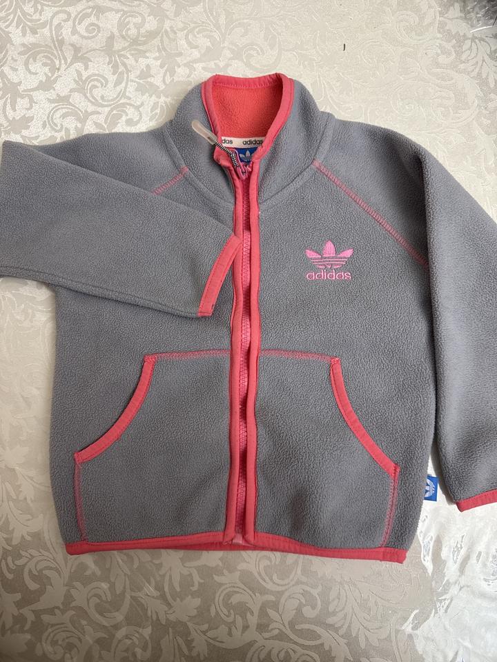 Детская флисовая толстовка adidas