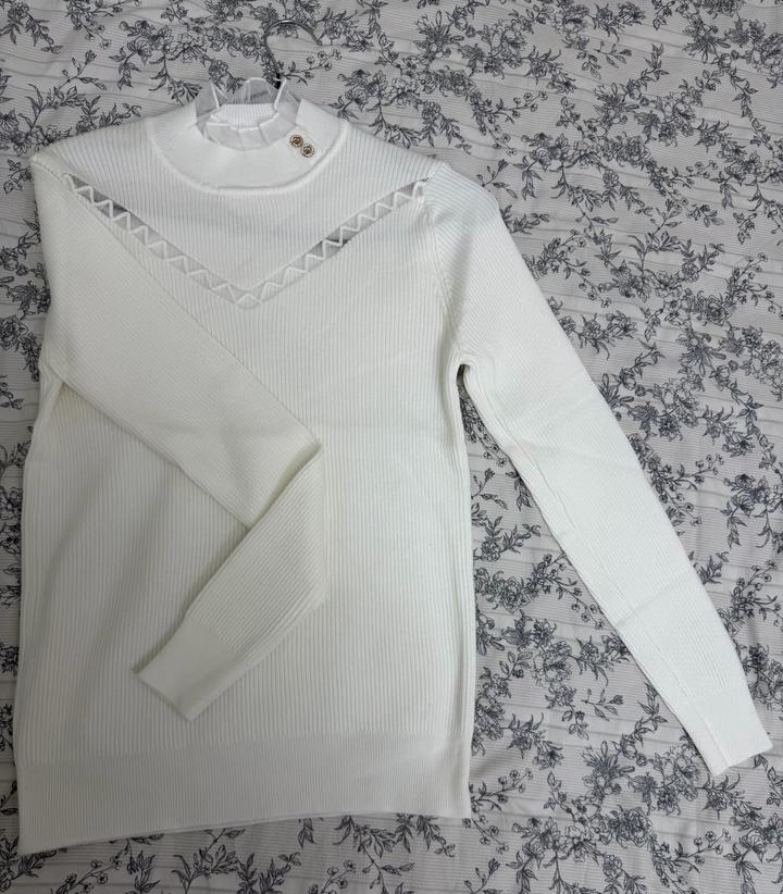 Zara Свитер белый и чёрный