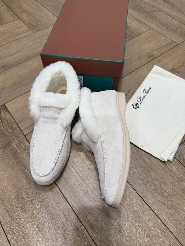 Лоферы Loro Piana зимние натуралка
