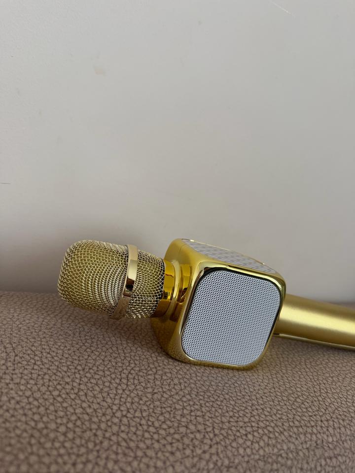 Караоке микрофон/колонка YS–69 (Bluetooth) золотой