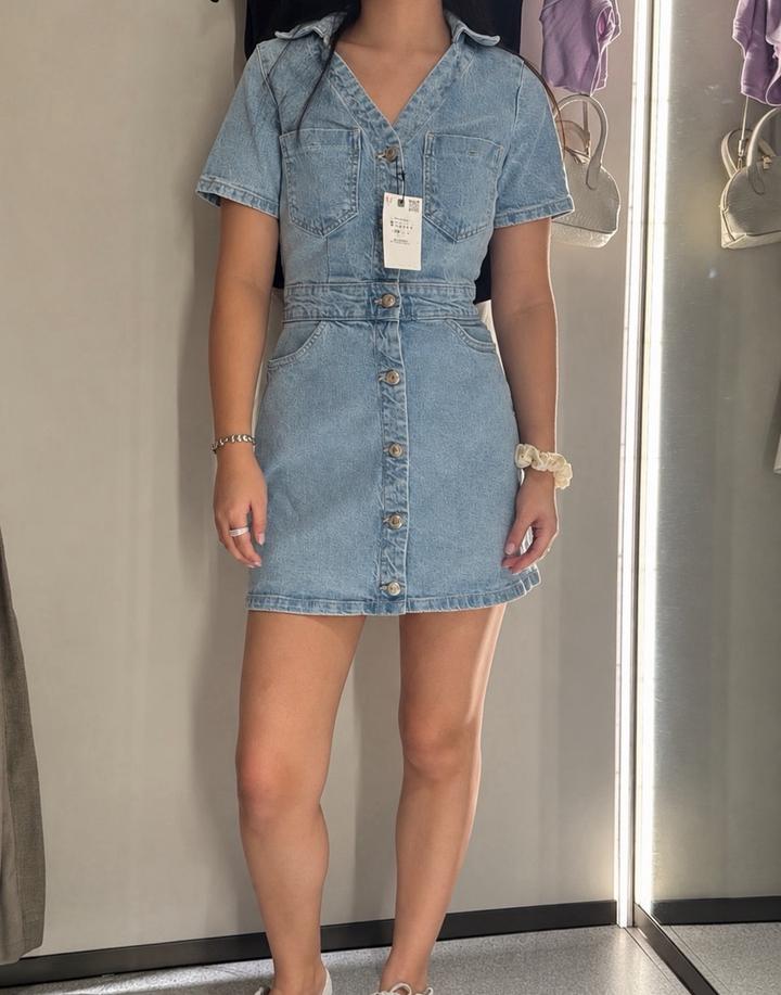 Zara Джинсовое платье мини