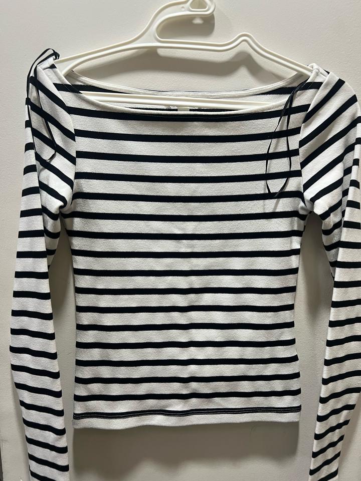 H&M Лонгслив в полоску