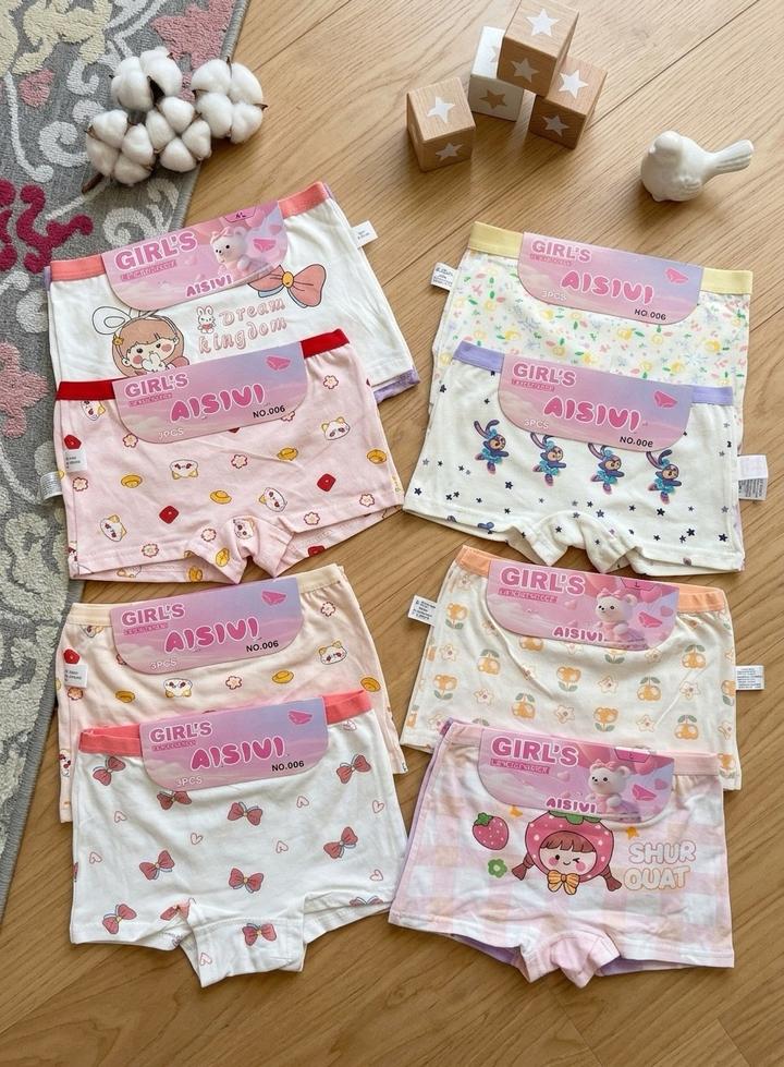 Трусики для девочек 3 штуки 2000 тенге Размеры : S , M, L , XL , 2XL.