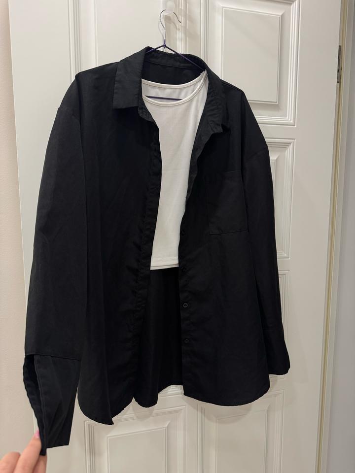SHEIN Женская рубашка черная