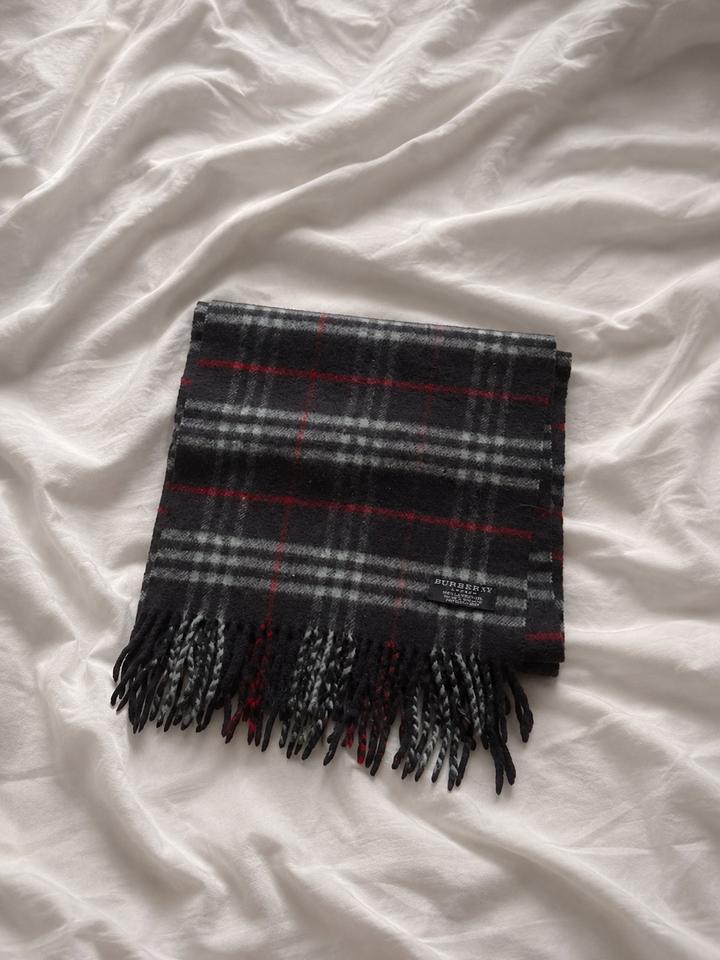 Винтажный шарф Burberry темно-синий