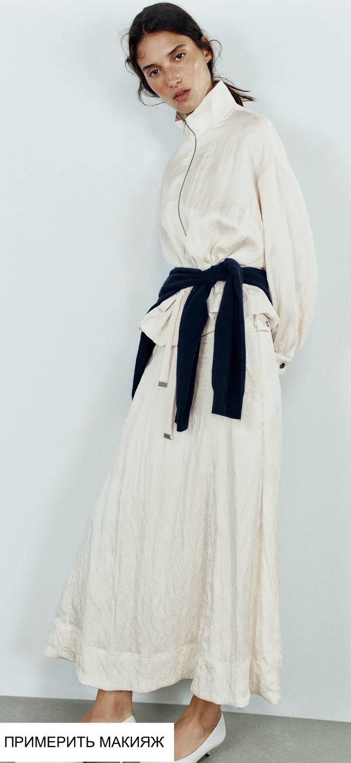 Костюм zara бомбер и юбка