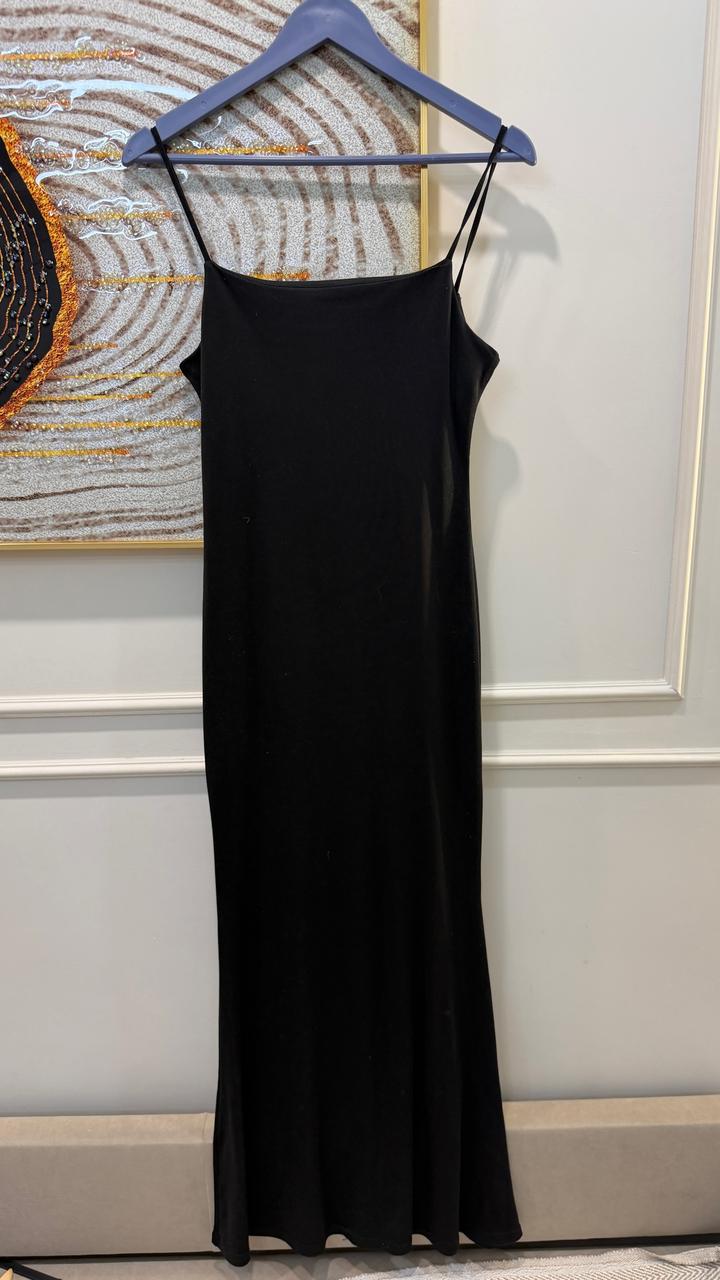Платье на бретельках Blacky Brand. Длина макси, размер M.