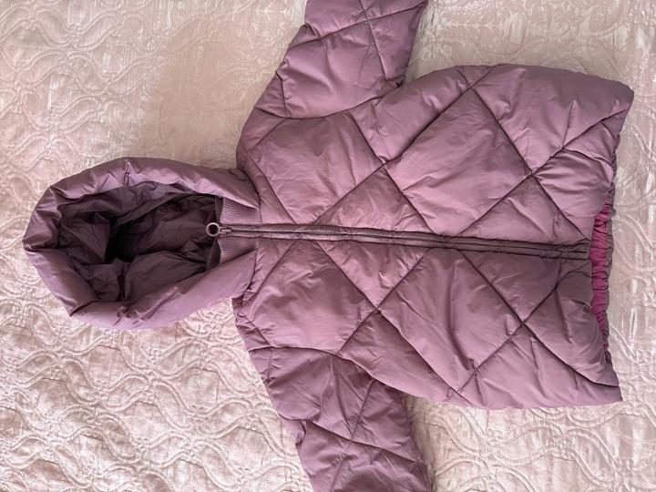 Детский пуховик ZARA с капюшоном