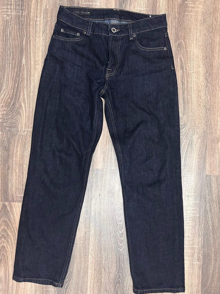 Джинсы ZARA темные прямые