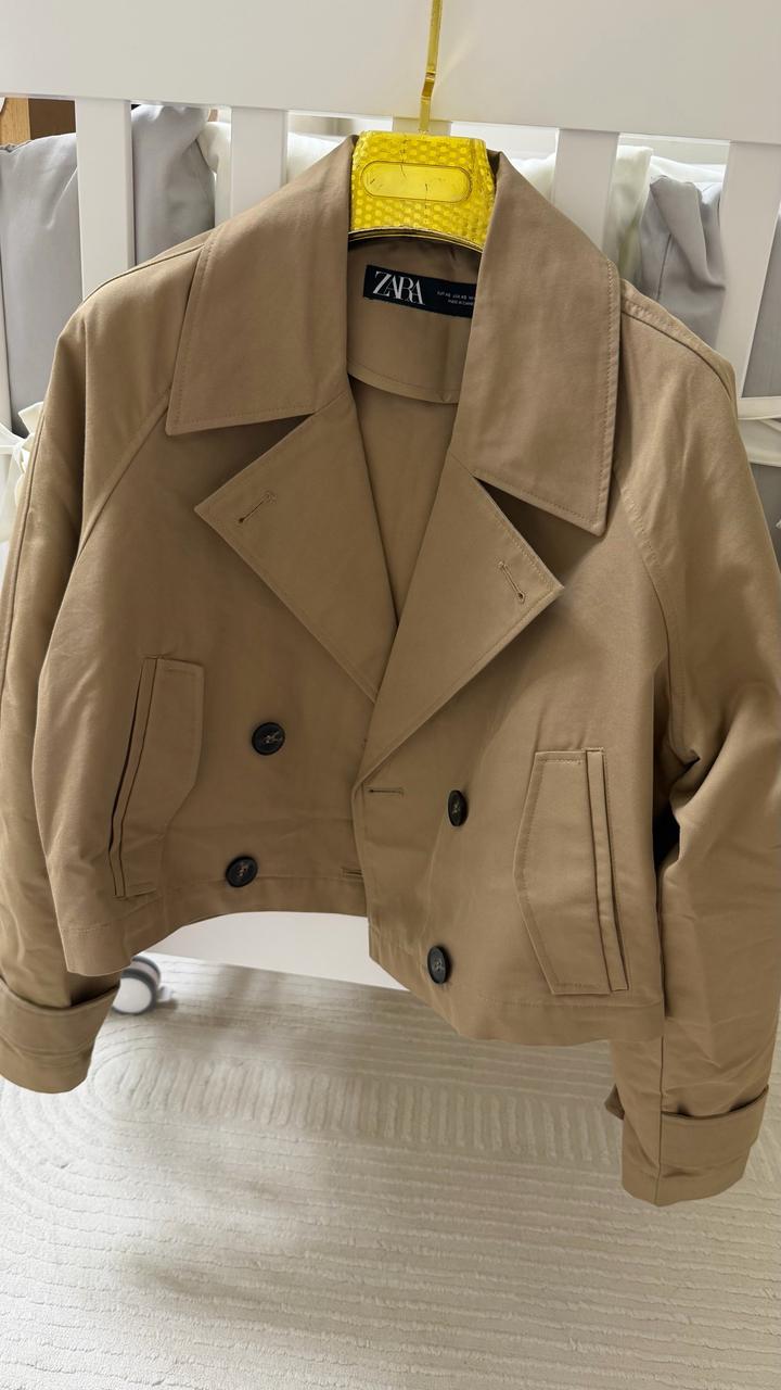 Укороченный тренч ZARA