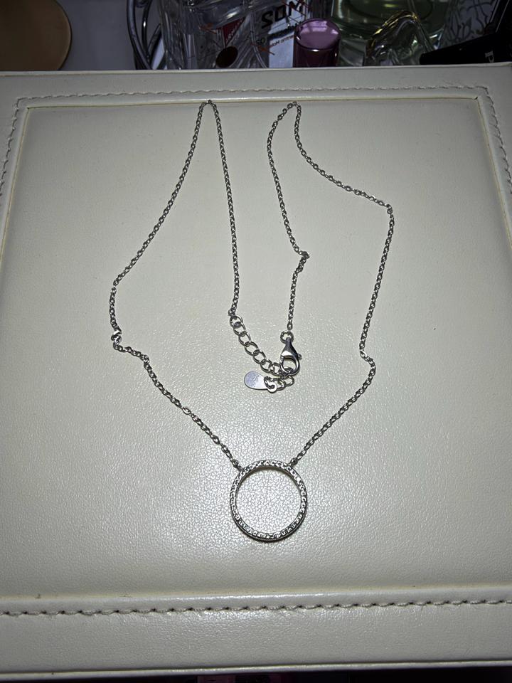 Колье с кольцом из серебра 925