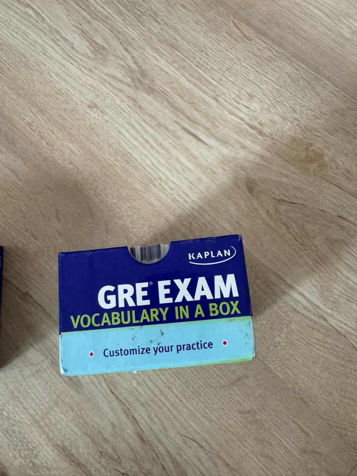 GRE Exam Vocabulary in a Box