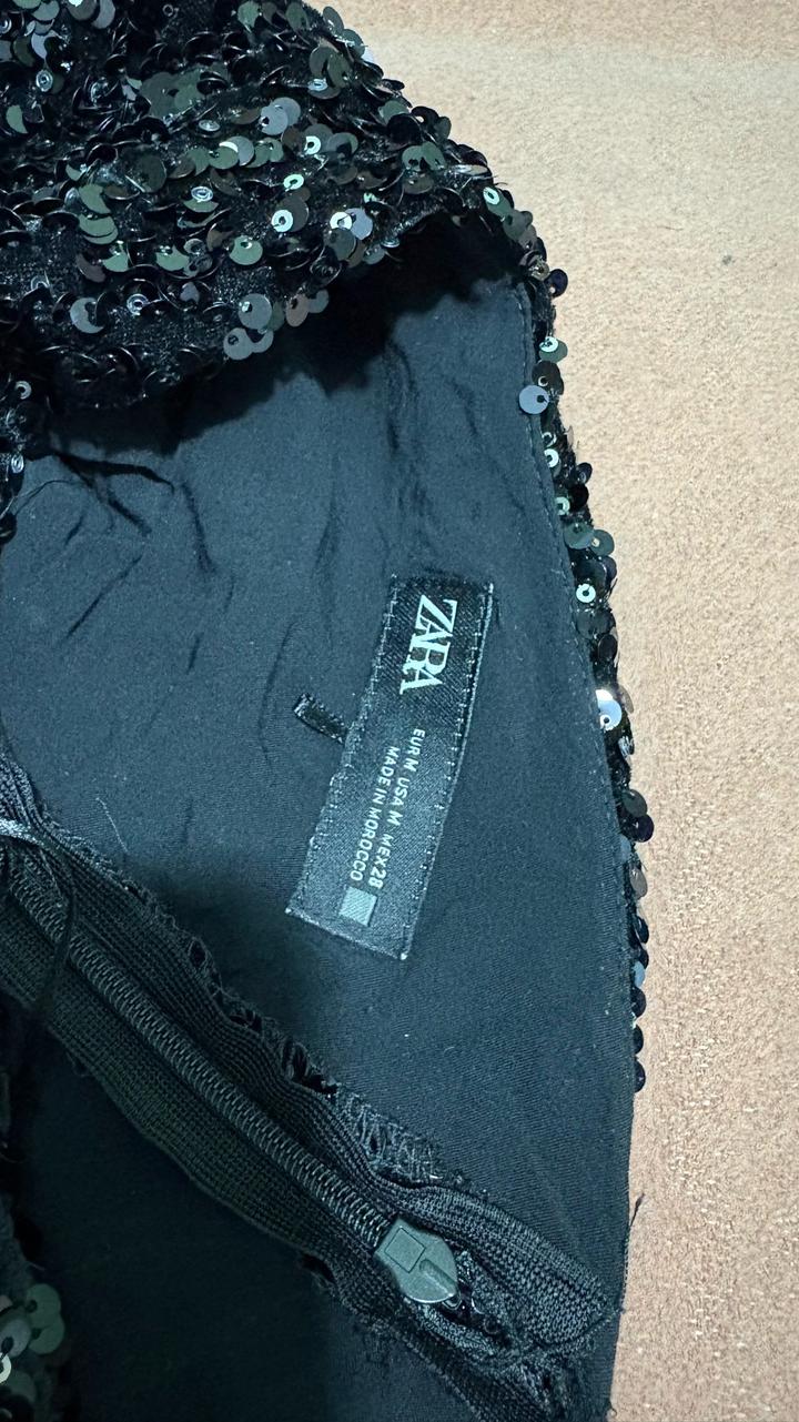ZARA платье вечернее с пайетками