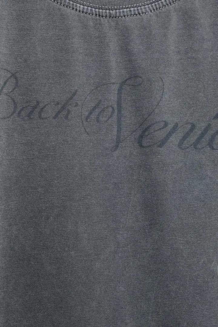 Zara Футболка с надписью Back to Venice